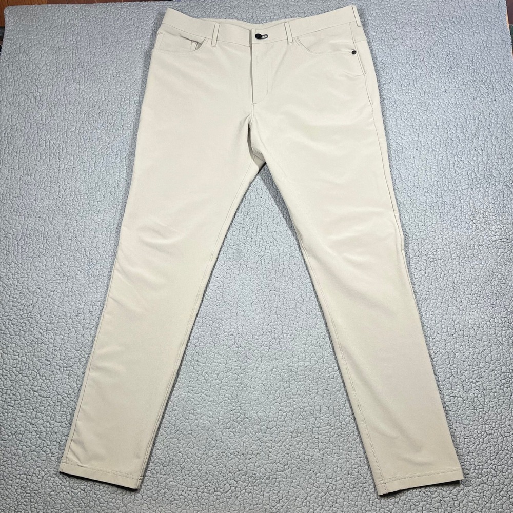 Public Rec Workday Pants Mens 36/34 (36x32) Performance Khaki Tan Chino Gorpcore